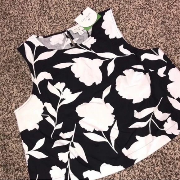 Kate Spade X Target Pleated Floral Cotton Tank XXL or XXS NWOT - Picture 3 of 6